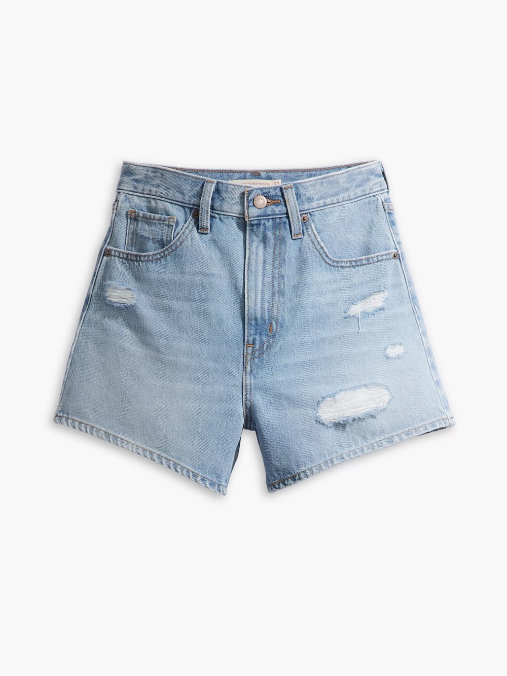Levi High Rise Mom Shorts Light Touch Short Medium Wash Size 33